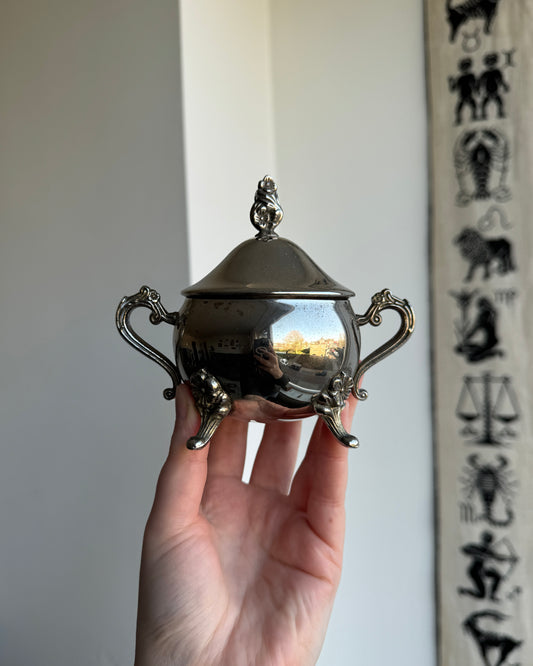 Silver Plated Mini Cauldron ✧ Ritual Tool for Spells, Offerings & Altar Work