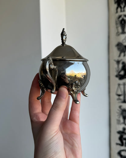 Silver Plated Mini Cauldron ✧ Ritual Tool for Spells, Offerings & Altar Work